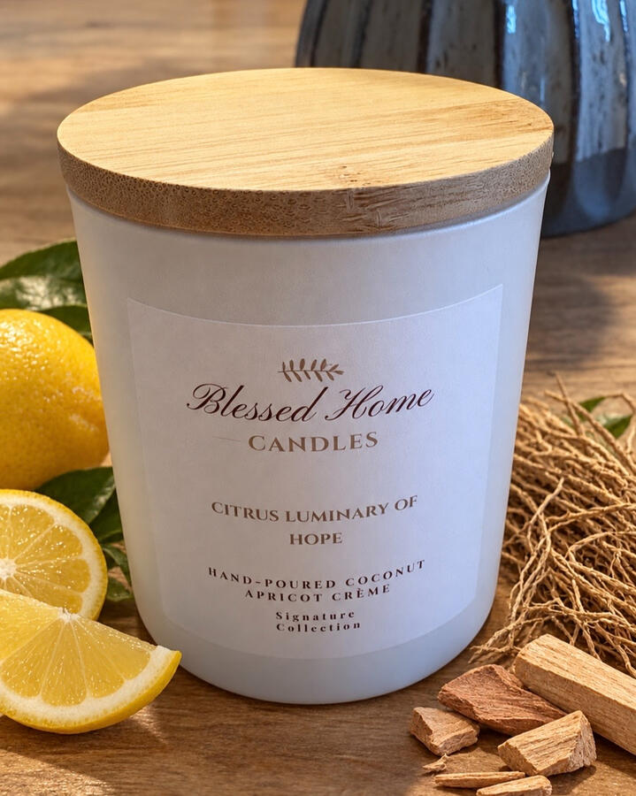 What begins in stillness—reading, reflecting, and seeking Him—becomes something you can feel. Each Blessed Home Candle is thoughtfully hand-poured with clean, high-end ingredients to bring a sense of calm, clarity, and sacred warmth into your everyday mome
